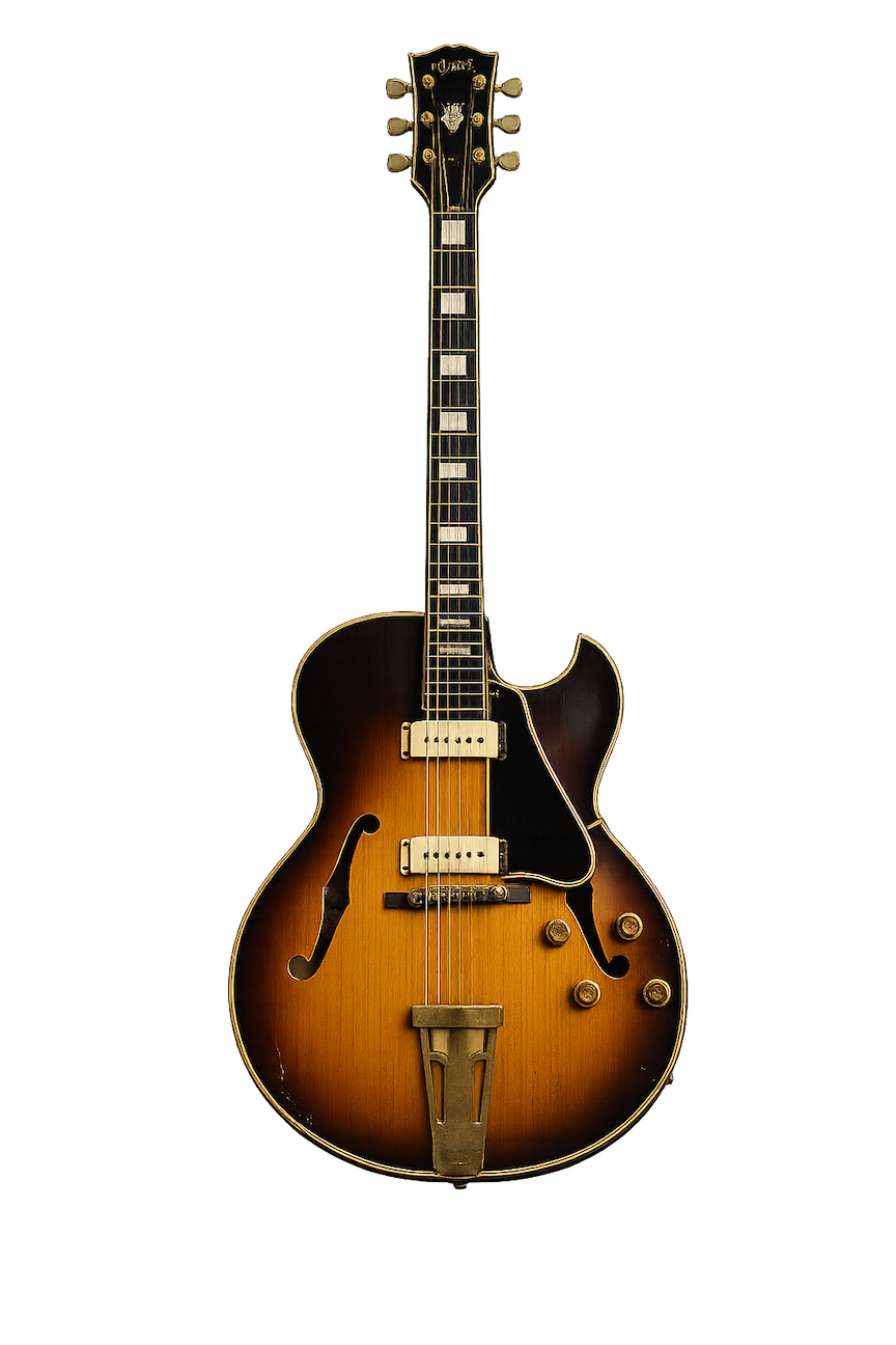 1966 hollowbody electric guitar photographed for provenance records.